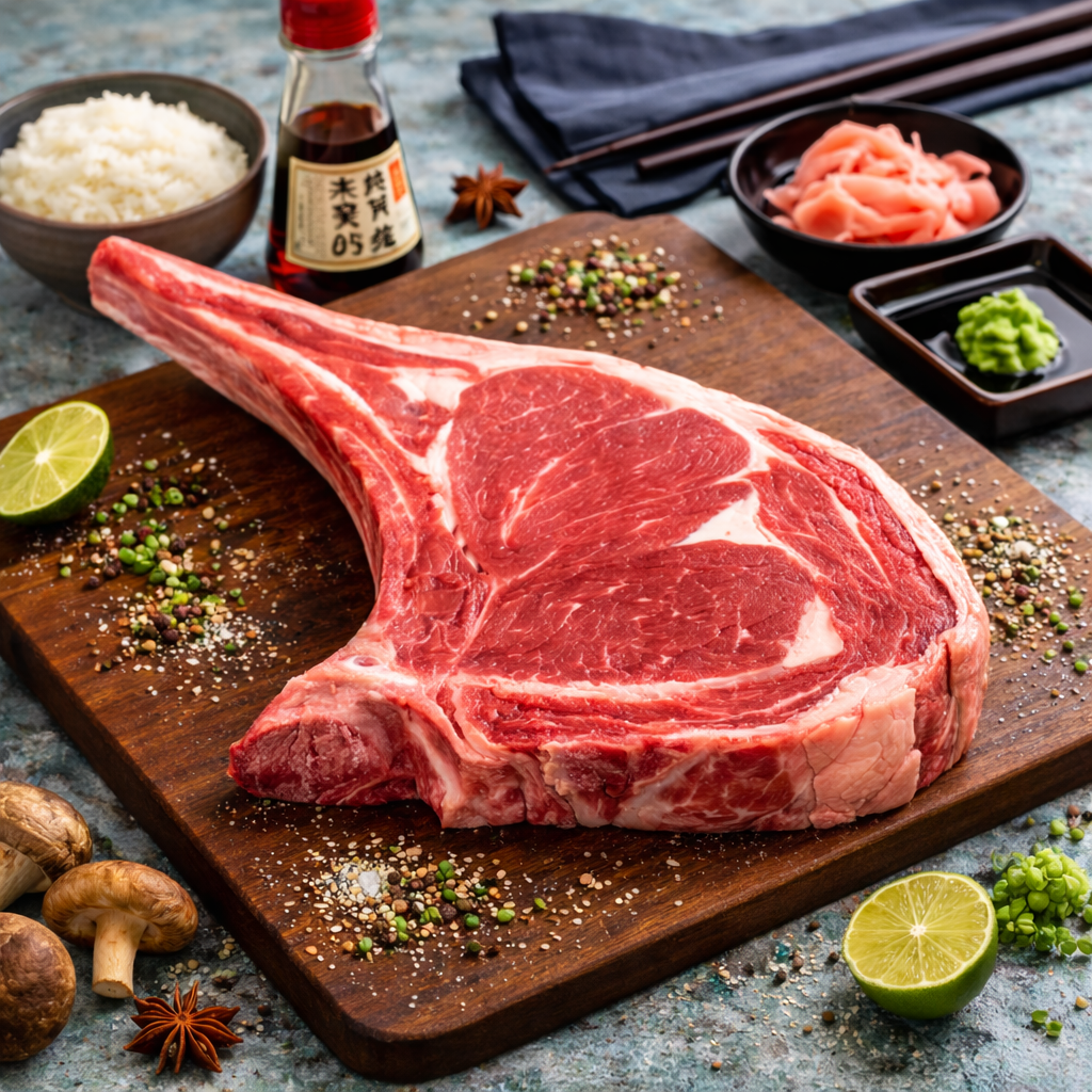 Halal Beef Ribeye Steak (Bone In) – Musmeat